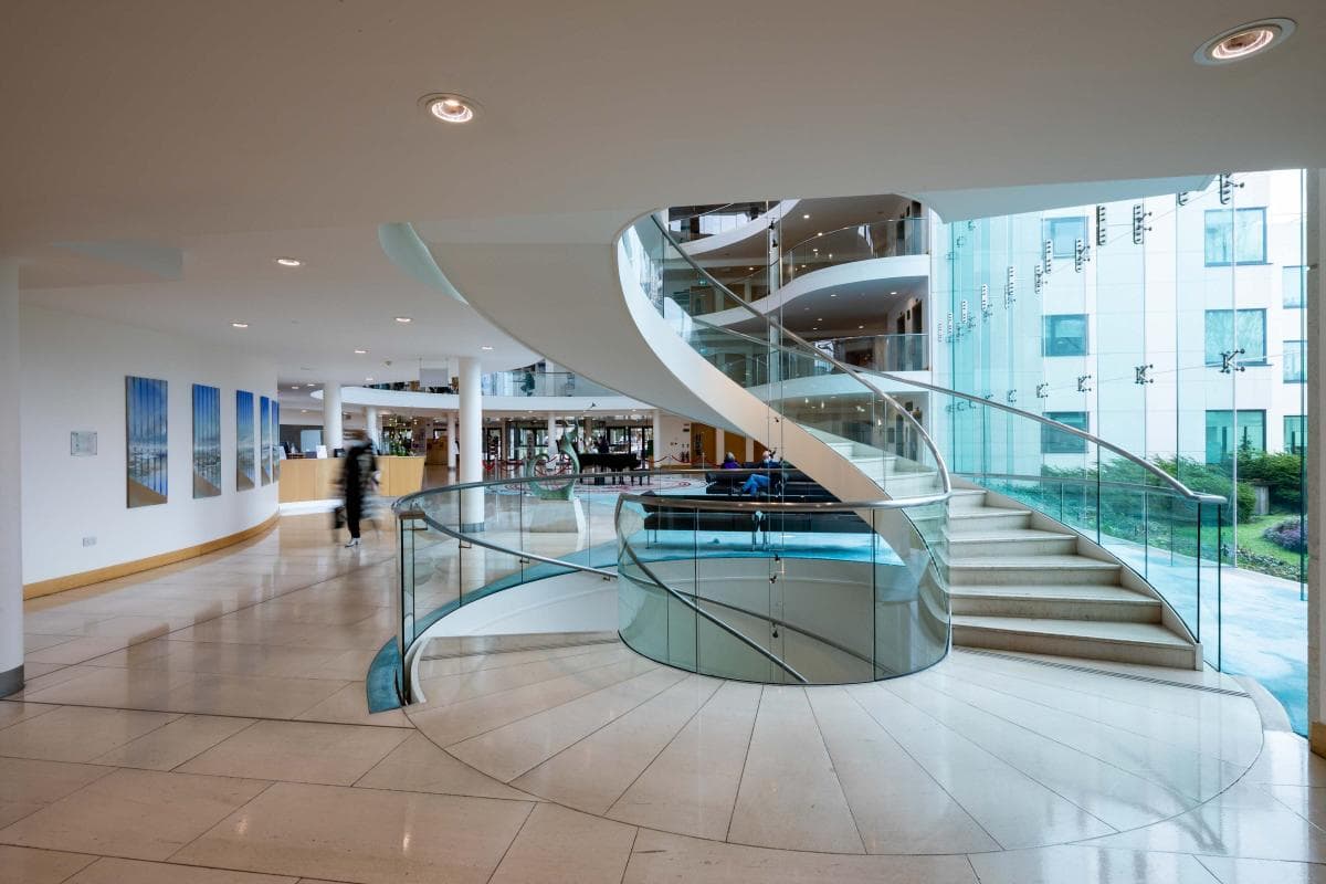 Blackrock Health Galway Clinic interior staircase and lobby